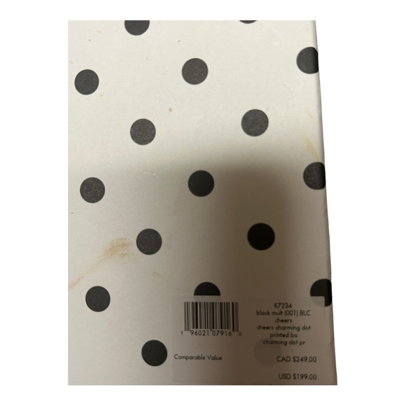 Kate spade Cheers Boxed Medium Phone Wristlet black/white polka dots - Picture 16 of 16